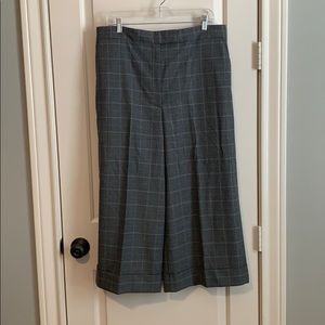 NWT Anne Klein plaid culottes